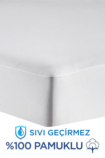 Dream Time Pamuklu Full Kenar Sıvı Geçirmez Yatak Koruyucu Fitted Alez | Tüm Ölçüler