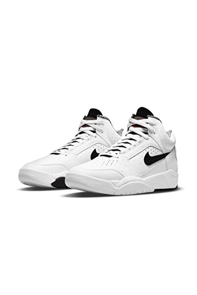 Nike Unisex Λευκά παπούτσια μπάσκετ - DJ2518-100 Air Flight Lite Mid