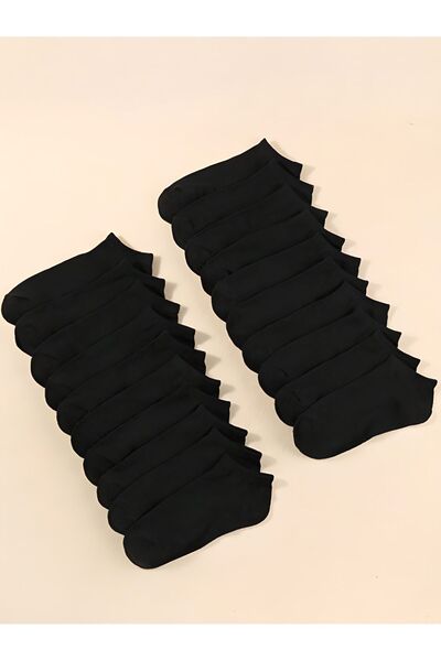 myprem socks جوارب سوداء قصيرة: 20 زوجًا من الراحة!
