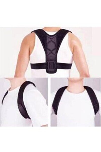 Ankaflex Μαύρος κορσές Unisex Anti-Hunchback σε όρθια στάση