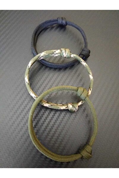 PARACORD DÜNYASI Paracord 3lü Kalın İp Bileklik 4mm Paraşüt İpi