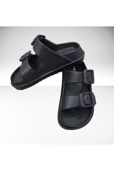 Akınal Bella EVA DOUBLE BUCKLE WOMEN'S ULTRA SOFT SO SOFT ADJUSTABLE SLIPPERS MODEL