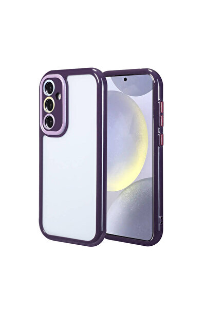 Nezih Case Samsung Galaxy A05S Kılıf Kamera Koruması ve Kenarları renkli Arka...