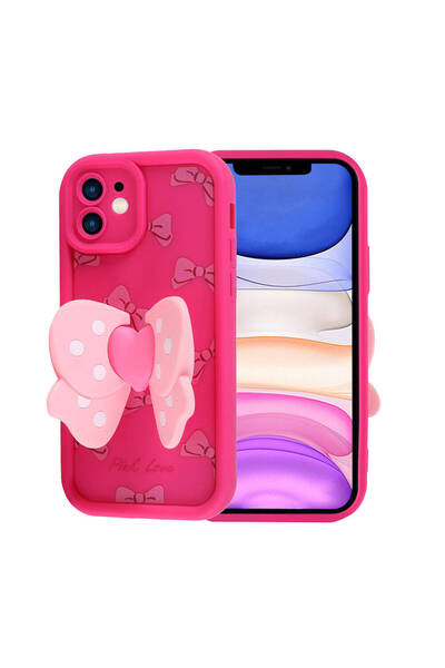 Rivor Apple iPhone 11 Uyumlu Kılıf Kamera Korumalı Kelebek Figürlü Yumuşak Si...