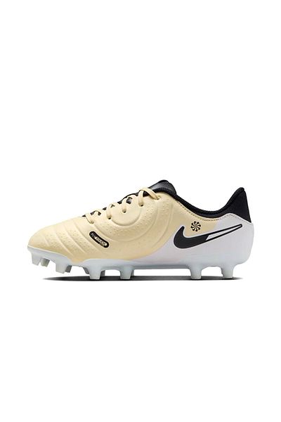 Nike DV4348-700 Cream Jr Legend 10 Academy Fg/Mg - Youth Grass Floor Football Shoes