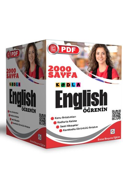 Enine Boyuna Eğitim مجموعة تدريب تدريس اللغة الإنجليزية بالرموز (2000 صفحة Pdf)