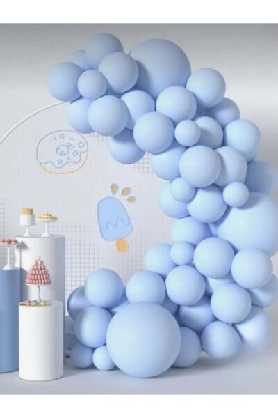 BALON HOME مجموعة للحفلات، ألوان الباستيل، ألوان الماكرون، 60 قطعة من البالون...