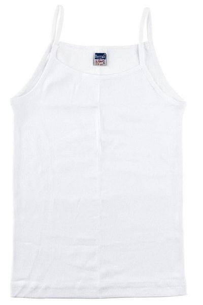Berrak Children's White String Strap 6-Pack Cotton Undershirt