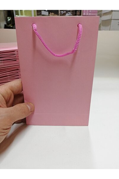 BURAKKUTU Karton Çanta Pembe 12x17cm Paket Adeti 25 Lidir