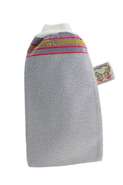 Kelebek Kese BLUE King Pouch Peeling Gloves - 100% Flush Silk For Bath Shower