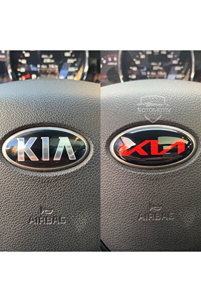 FD OTOMOTİV شعار عجلة القيادة باللون الأحمر KIA Ceed