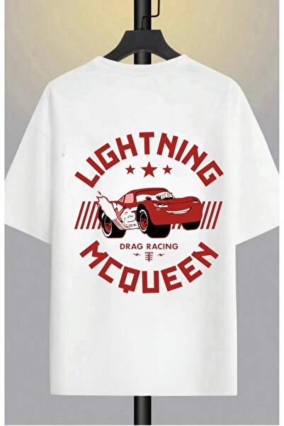 Massgai Μπλουζάκι McQueen Printed Unisex Oversize Βαμβακερό T-shirt - Κοντό μ...