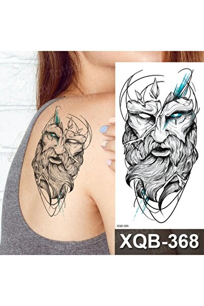 Tattoo Gerçekci Geçici Savaşcı Dövme Etiket Kadın Erkek Kol Bacak