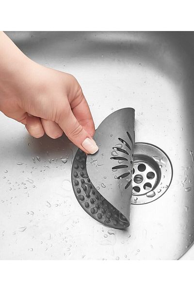MeYsOh Round Sink Strainer with 2 Flexible and Non-Slip Silicone Suction Cups