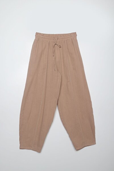 ALLDAY Stone 100% Cotton Pocket Muslin Trousers