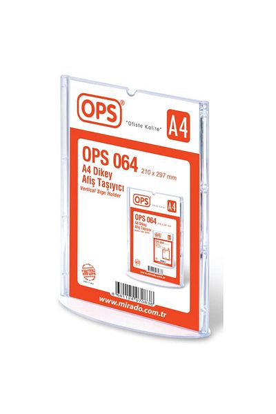 Ops DP 064 A4 T Type - Vertical Banner Carrier