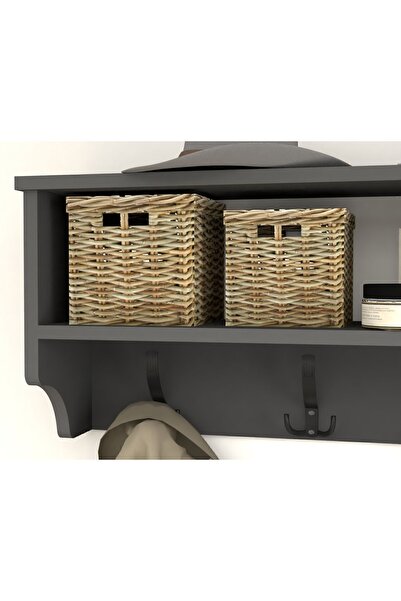 Bofigo Bofigo Coat Rack Wall Hanger Clothes Hanger Shelf Wall Hanger 120 cm Anthracite