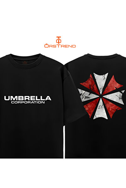ÖRSTREND Umbrella Corporation Baskılı Oversize Tişört