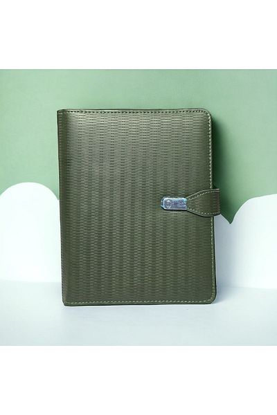 Kerem ofis Thermo Leather Lined Organizer - Timeless Agenda with Calculator, Undated Notebook