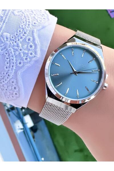 Ferrucci  ساعة يد نسائية بسلك معدني