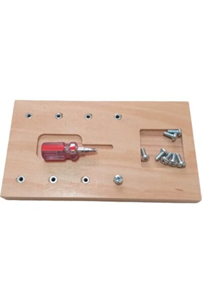 Montessori Gemisi لوح لولبي 8 براغي - مفك براغي