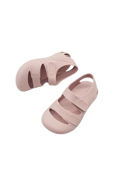 Baboo Pink Toe Jelly Soft Velcro Baby Kids Sandals