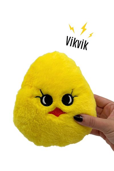 Havhav Vikvik Sound Chick Plush Dog Toy Yellow Color Sound Dog Toy Dog Sleeping Companion