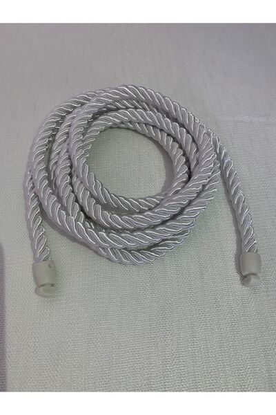 lovelyhome35 Snur de adunare pentru perdea dublu alb (2,50 cm)