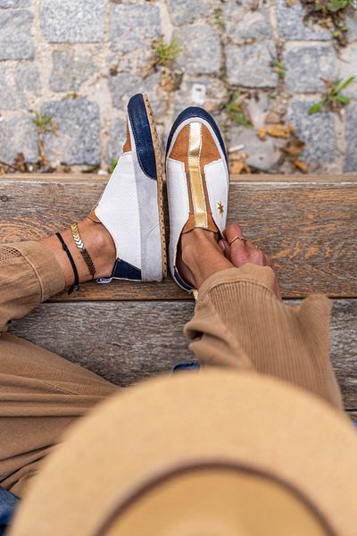 Güneşkızı Guki35 Pantofi de damă, alb, zilnic, confortabil, vegan Creativity Gk-rigel022