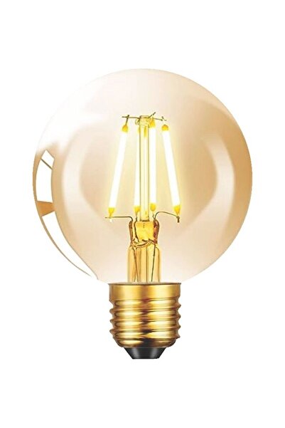 LEDOLET FLAMENT 6W 2700K G95 LED AMPUL KIRILMAZ GÖVDE DİM EDİLEBİLİR