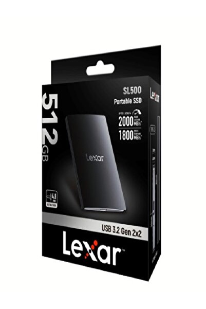 Lexar 512 GB SL 500 portable SSD 2000 mb/sn
