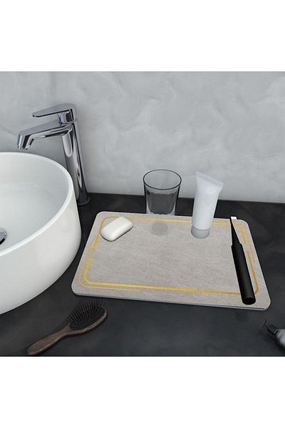 Else Dekor Water Absorbent Bathroom Organizer Σαμπουάν ντους Σαπούνι Κύπελλο Οδοντόβουρτσα Pad Organizer Χαλάκι παρουσίασης