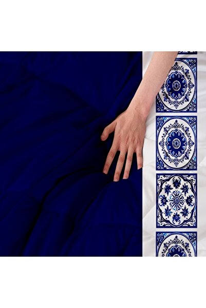 Else Dekor Одномісний синьо-білий комплект подушок з мікрофібри з візерунком з керамічної плитки для дітей