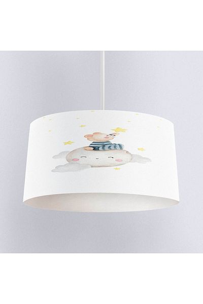 Else Dekor Unicorn Patterned Pink Children's Baby Room - Horse Pendant Lamp Chandelier