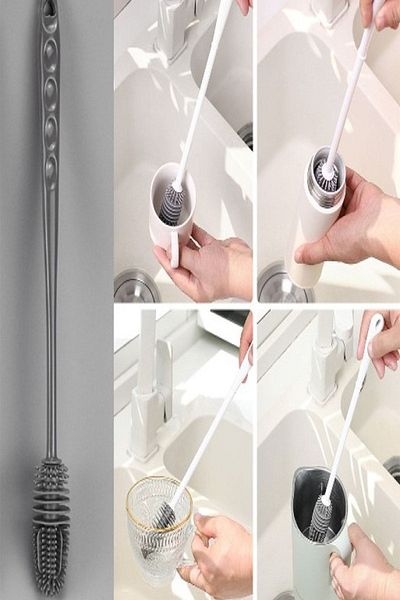 Else Dekor Silicone Cup Plate Glass Bottle Cup Washing Brush Multifunctional Dish Cleaning Brush