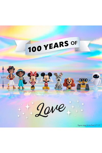 Disney 100 Years of Love Celebration Collection Limited Edition 8-Piece Figure Pack
