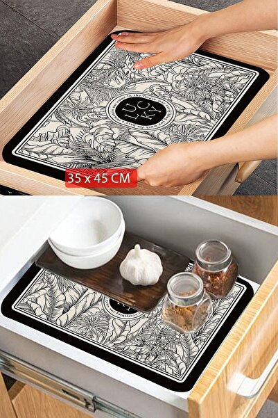 Else Halı Kaydırmaz Raf Dolap Çekmece Örtüsü Yıkanabilir Buzdolabı Içi Matı