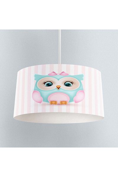 Else Dekor Owl Patterned Cute Children's Baby Room - Pendant Chandelier