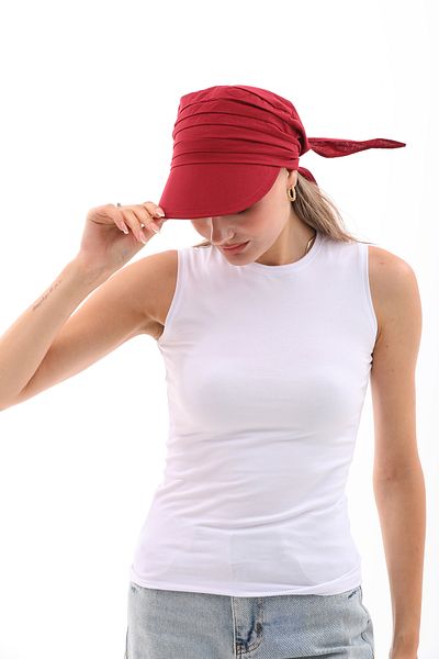 Ritagarcia Shielded Bandana Visor - Safari Tie-Up