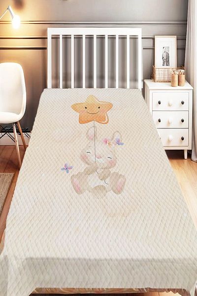 Else Dekor Panda Patterned Starry Cloudy Single Children's Pique Set