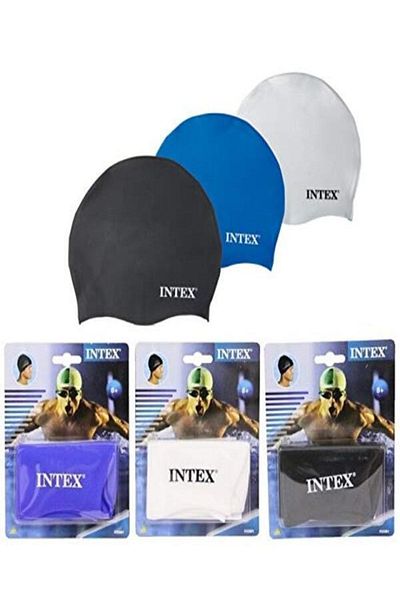 Intex غطاء سباحة من السيليكون بتصميم مرن لعمر 8 سنوات فما فوق