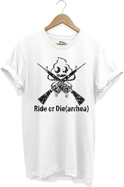 The Baski Beli unisex smešni biciklistički dizajn Štampano kratki rukav T-shirt