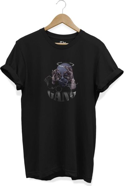 The Baski Crna unisex majica Cool Gang Štampano kratkih rukava T-shirt