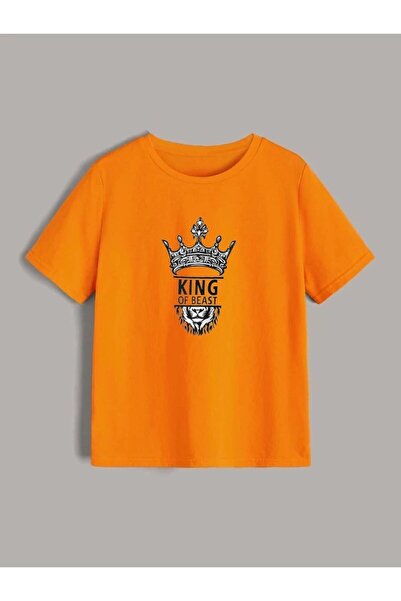 NoVibe تي شيرت للأولاد مطبوع من KING