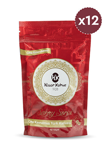 Hisar Kahve سلسلة هيسار ساراي محمصة مزدوجة 100 جرام (x12)
