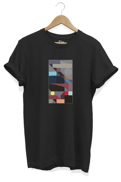 The Baski Crna unisex paleta boja 3 Štampano kratki rukav T-shirt
