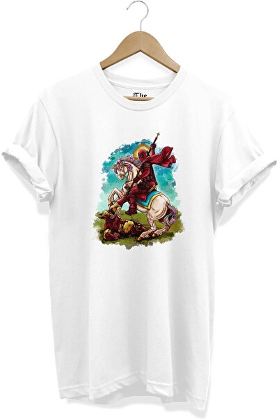 The Baski Deadpool unisex majica beli vitez Štampano kratki rukav T-shirt
