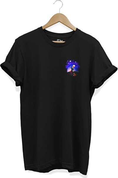 The Baski Crni unisex majica Mali Princ Štampano Cool kratki rukav T-shirt