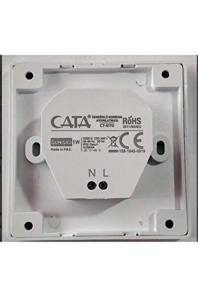 ALLES Cata Ct 5170 G 1 W Sensörlü Koridor Led Spot Günışığı