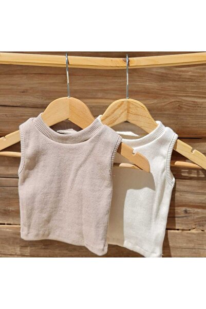 BEBEĞİME ÇORAP Κορίτσι - Lycra Crew Neck Crop Camisole Athlete 2 Pack